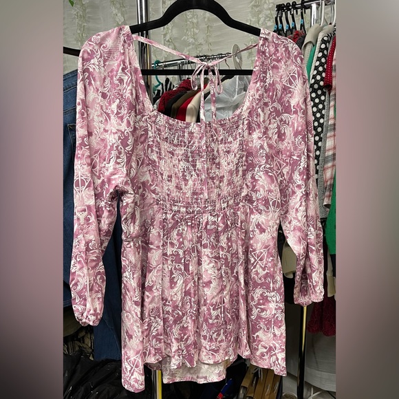 TORRID x HARRY POTTER - Deathly Hallows Peplum Tie Front Blouse Size 1X NEW NWOT - Picture 8 of 8